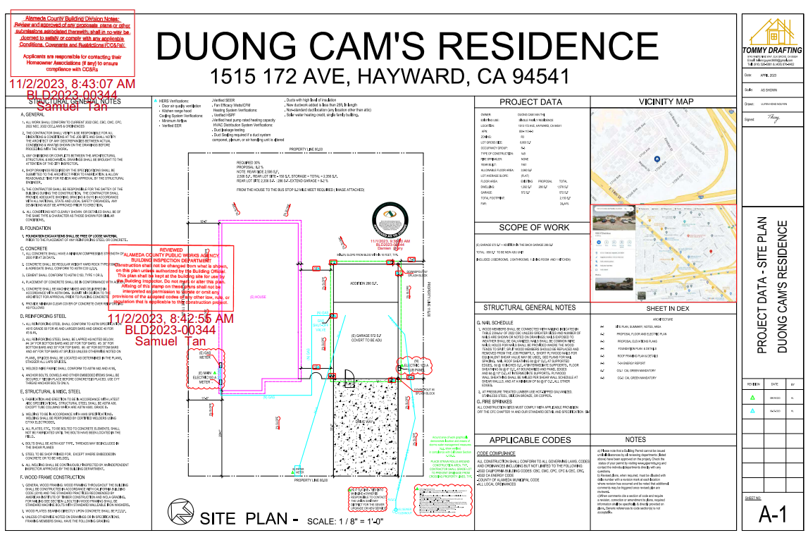 CITY HAYWARD GARAGE CONVERT TO BE ADU